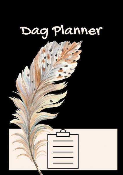 Dagplanner - Werkplanner - A4 - Boho - Veer - Zwart - Ongedateerd. - Kris Degenaar (ISBN 9789464651959)