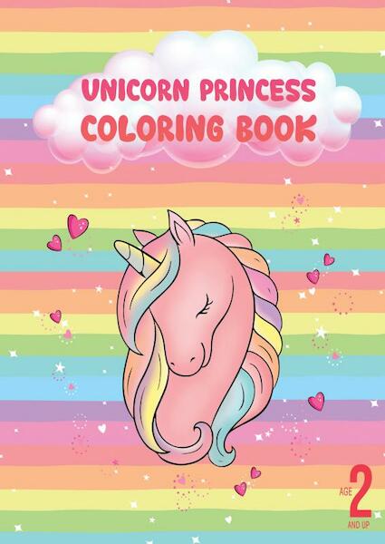 Unicorn princess coloring book - Dhr Hugo Elena (ISBN 9789403696584)