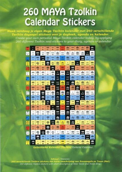 260 Maya Tzolkin Calendar Stickers - (ISBN 9789078070320)