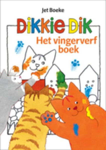 Dikkie Dik vingerverfboek met kliederschort - Jet Boeke (ISBN 9789025752262)