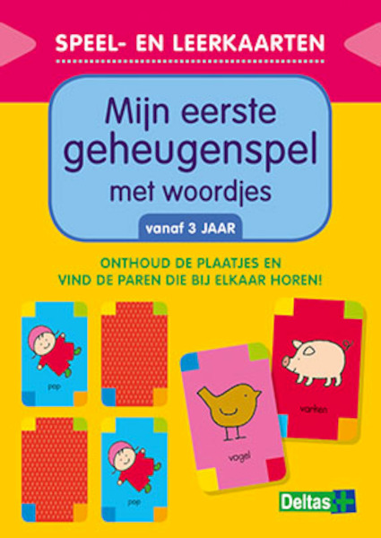 Speel- en leerkaarten - Mijn eerste geheugenspel met woordjes (vanaf 3 jaar) - (ISBN 9789044750133)