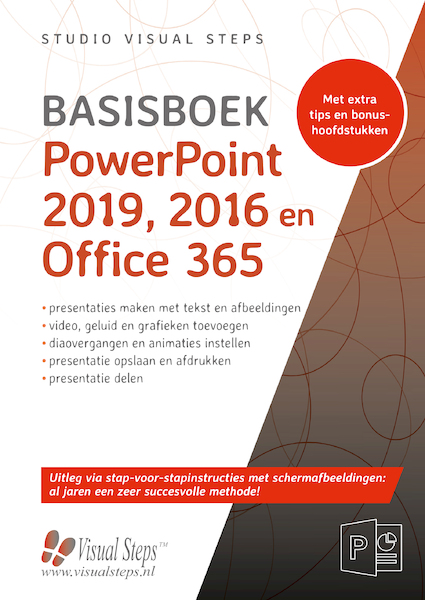 Basisboek PowerPoint 2019 en Office 365 - Studio Visual Steps (ISBN 9789059055056)