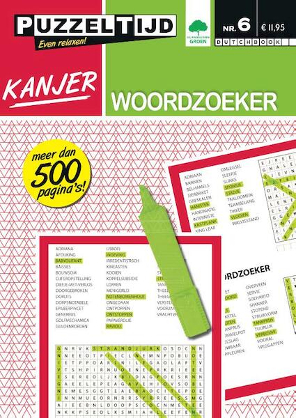 Kanjer woordzoeker 6 - (ISBN 9789086518210)