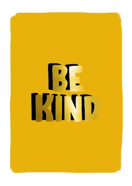 Card Be kind, per 5 stuks - (ISBN 8719322149190)