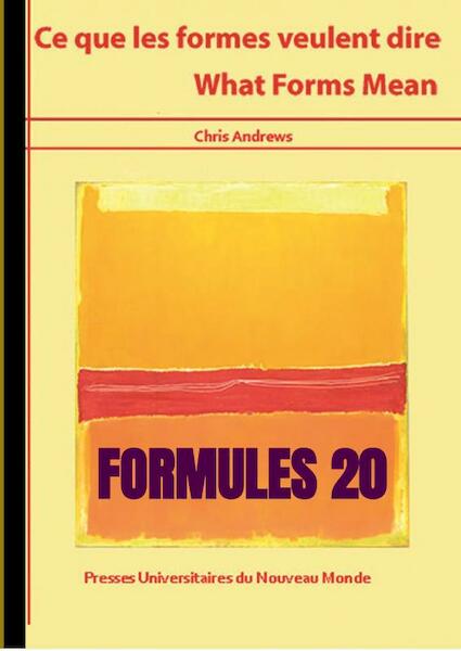 Formules 20 - Chris Andrews (ISBN 9789403645629)