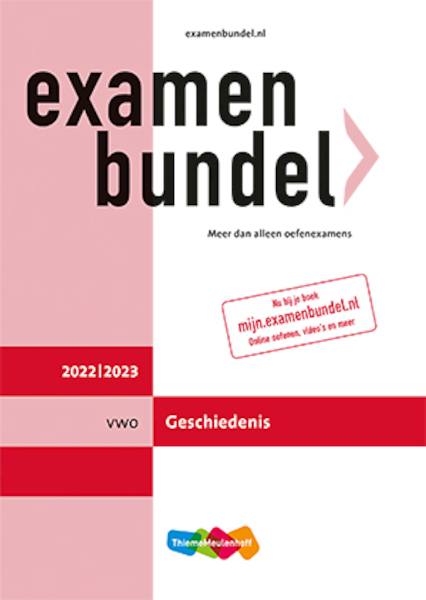 Examenbundel vwo Geschiedenis 2022/2023 - M.M.P.C. Bolink (ISBN 9789006639773)