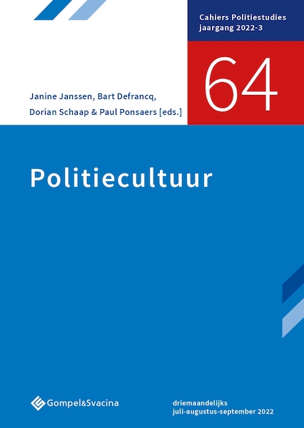 Politiecultuur - (ISBN 9789463713900)