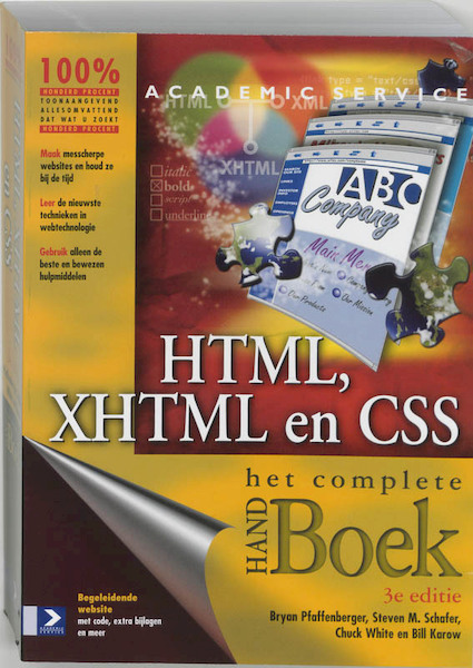 HTML, XHTML en CSS - B. Pfaffenberger (ISBN 9789039524039)