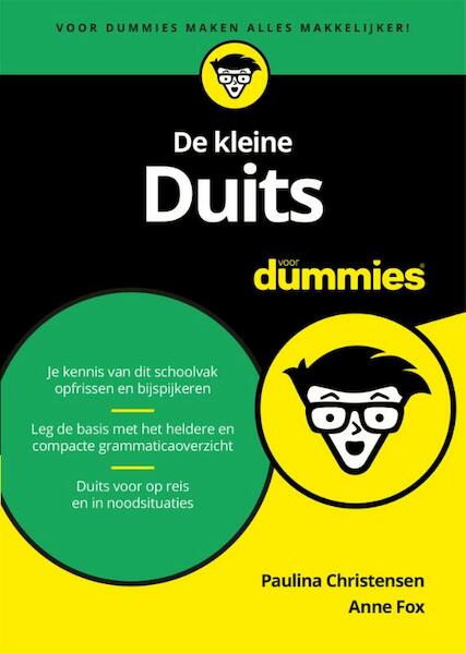 De kleine duits voor dummies - Paulina Christensen, Anne Fox (ISBN 9789045350424)