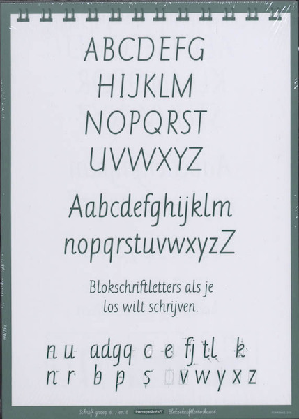 Schrift Letterkaarten blok-sierschr gr 678/seta25 - (ISBN 9789006621310)