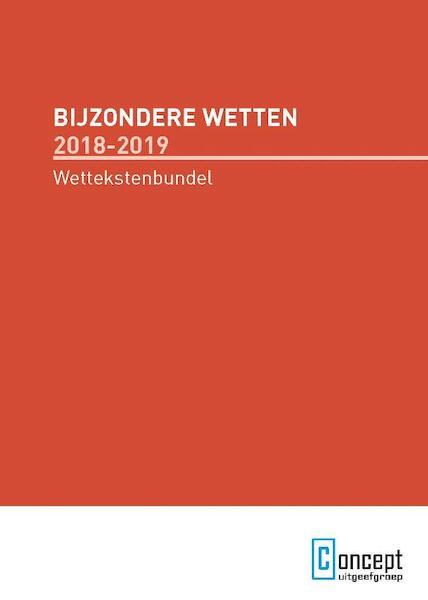 Bijzondere wetten 2018-2019 - (ISBN 9789491743986)