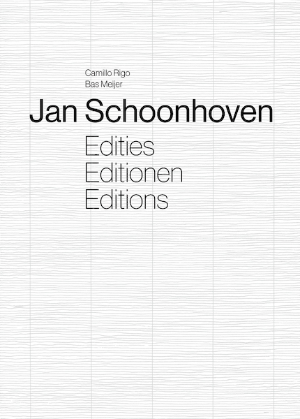 Jan Schoonhoven - Camillo Rigo, Bas Meijer (ISBN 9789463190336)