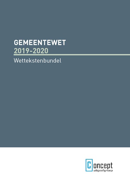 Gemeentewet 2019-2020 - (ISBN 9789055163113)