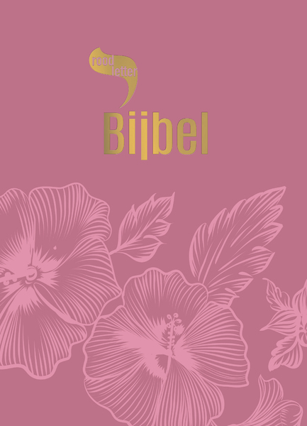 Roodletterbijbel - design bloemen - (ISBN 9789065394552)