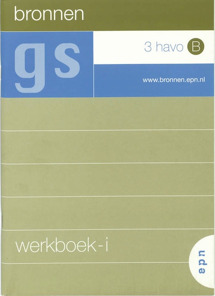 Bronnen B 3 Havo Werkboek-i - (ISBN 9789011081741)