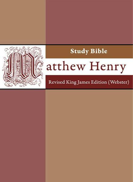 Matthew Henry Study Bible - Matthew Henry, Noah Webster (ISBN 9789057192166)