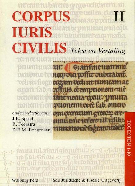 Corpus iuris civilis II Digesten 1-10 - (ISBN 9789060119228)