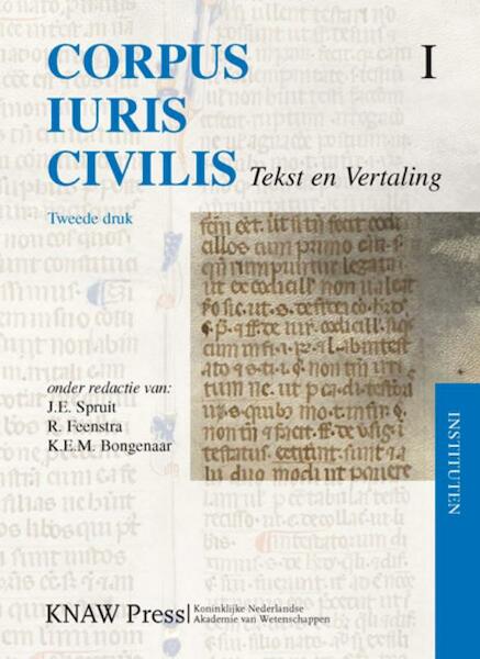Corpus Iuris Civilis 1 Instituten - (ISBN 9789069845531)