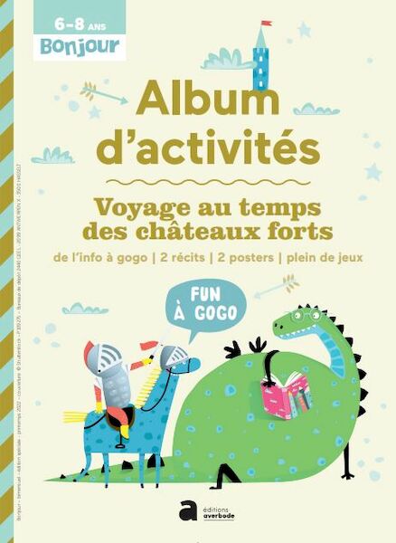 Album d'activités: Voyage au temps des châteaux forts - (ISBN 9789464450576)