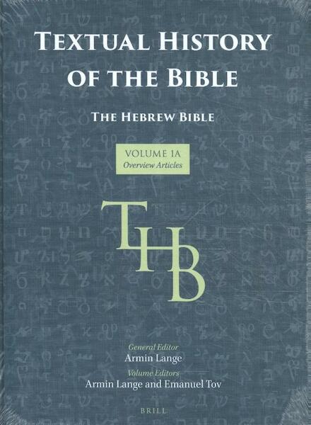 Textual History of the Bible Vol. 1A - (ISBN 9789004231818)