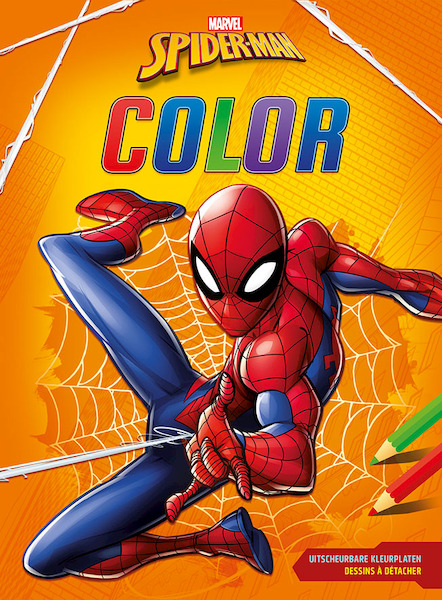 Spider-Man Color kleurblok / Spider-Man Color bloc de coloriage - (ISBN 9789044753554)