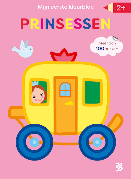 Mijn allereerste kleurblok met stickers Prinsessen - (ISBN 9789403224015)