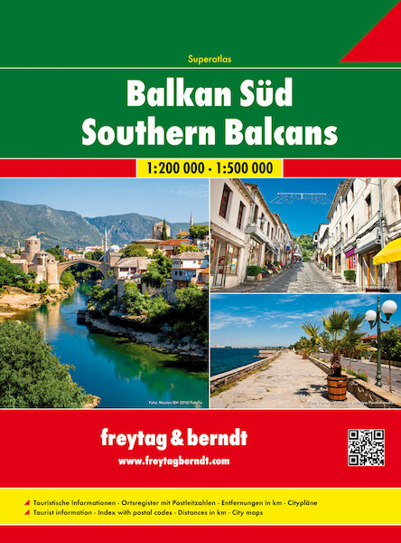 Balkan Süd - Serbien - Montenegro - Kosovo - Mazedonien - Albanien 1 : 200 000 / 1 : 500 000 - (ISBN 9783707914207)