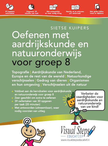 Oefenen met aardrijkskunde en natuuronderwijs voor groep 8 - Sietse Kuipers (ISBN 9789059055353)