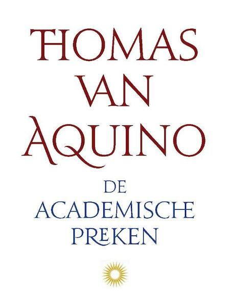 De academische preken - Thomas van Aquino (ISBN 9789079578801)