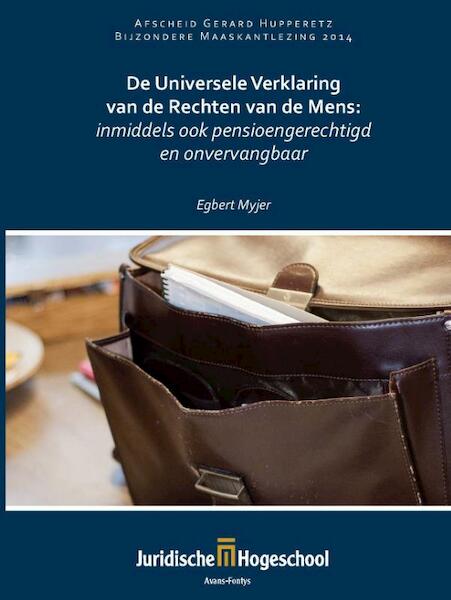 De universele verklaring van de rechten van de mens - Egbert Myjer (ISBN 9789462401907)