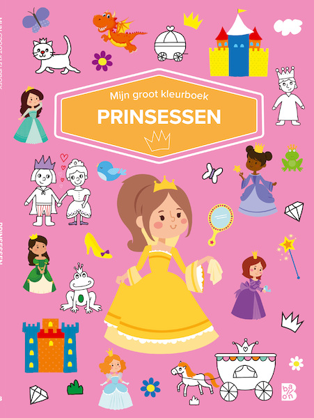 Mijn groot kleurboek - Prinsessen - (ISBN 9789403223049)