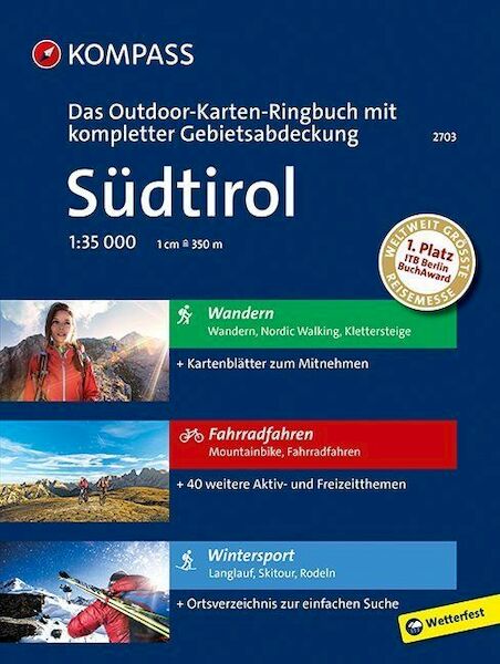 KOMPASS-Outdoor-Karten Ringbuch Südtirol 1 : 35 000 - (ISBN 9783990440704)