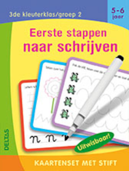 Kaartenset met stift - Eerste stappen naar schrijven (5-6 j.) - (ISBN 9789044748178)