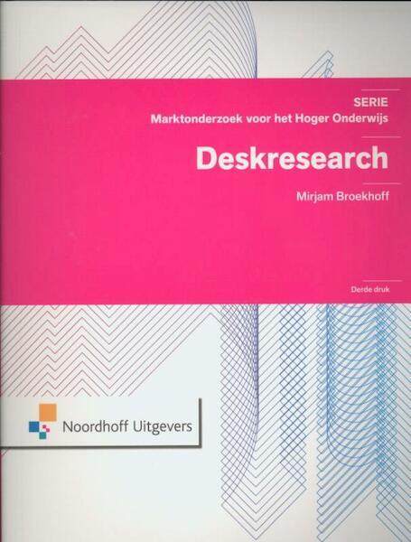 Deskresearch - Mirjam Broekhoff (ISBN 9789001809362)