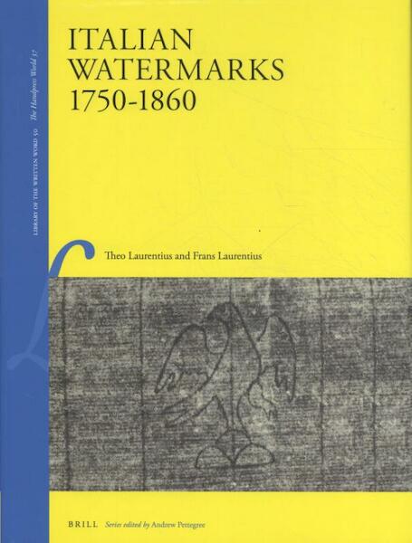 Italian Watermarks 1750-1860 - (ISBN 9789004310612)