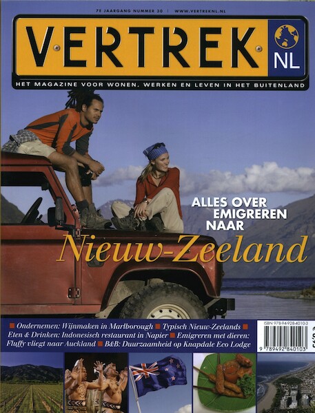 VertrekNL 30 Nieuw-Zeeland - Rob Hoekstra, Heleen Ronner, Nikki van Schagen (ISBN 9789492840103)