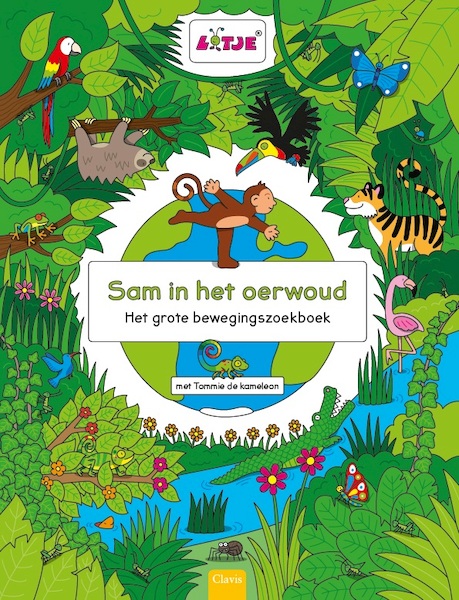 Sam in het oerwoud. Het grote bewegingszoekboek - Lizelot Versteeg (ISBN 9789044835687)