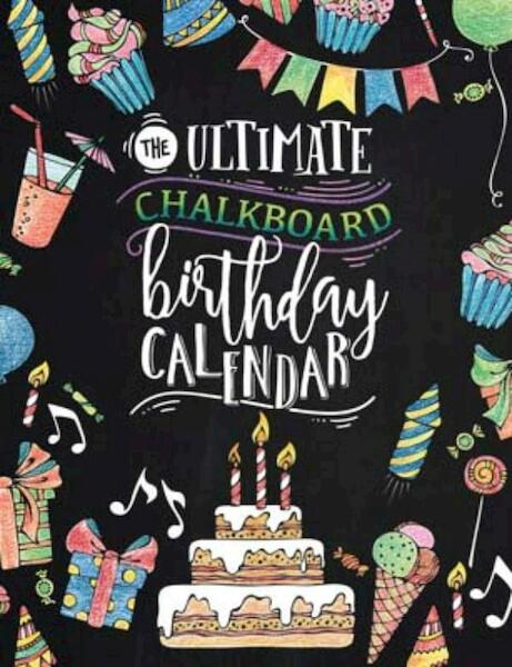 Chalkboard Birthday coloring calender - (ISBN 9789461888808)