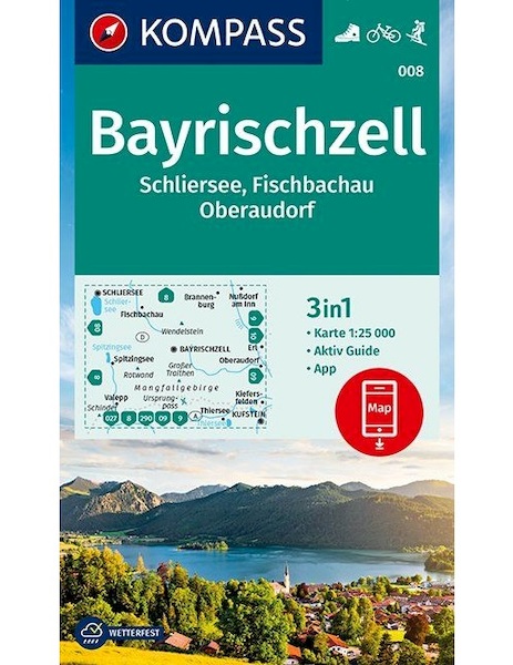 Kompass WK008 Bayrischzell, Schliersee, Fischbachau - (ISBN 9783990447208)