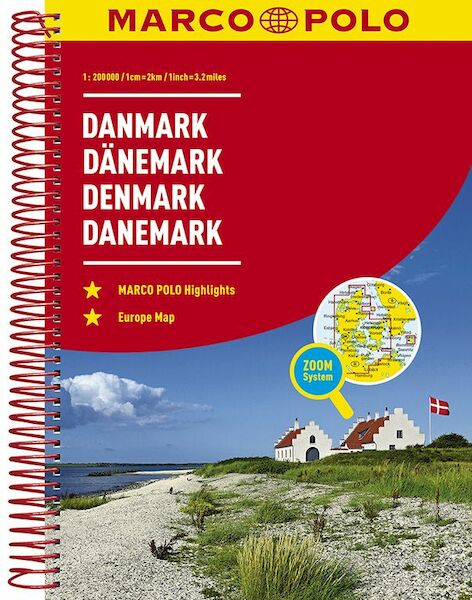 MARCO POLO Reiseatlas Dänemark 1:200 000 - (ISBN 9783829736824)