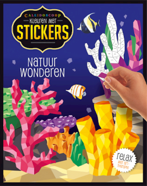 Kleuren met stickers - Natuurwonderen - (ISBN 9789463543187)