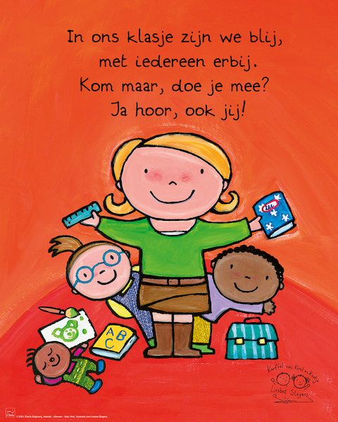 Poster De juf In ons klasje - (ISBN 9789044847611)