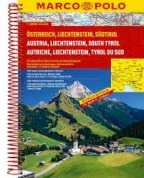MARCO POLO Reiseatlas Österreich / Liechtenstein / Südtirol / Europa 1 : 200 000 - (ISBN 9783829737197)