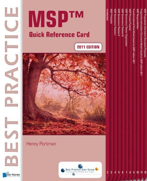 MSP® 2011 Edition - Quick Reference Card (Set of 5) - Henny Portman (ISBN 9789087536848)