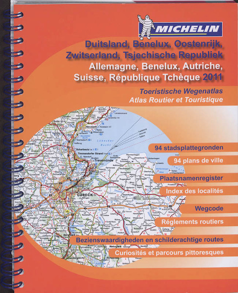 Atlas Duitsland Benelux Zwitserland Oostenrijk Tsjechische Republiek 2011 - (ISBN 9782067155282)