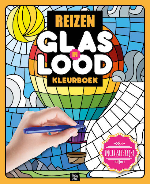 Glas in lood kleurboek Reizen - (ISBN 8712048321932)