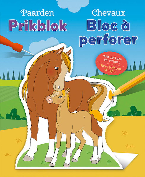 Paarden prikblok / Chevaux bloc à perforer - (ISBN 9789044759105)