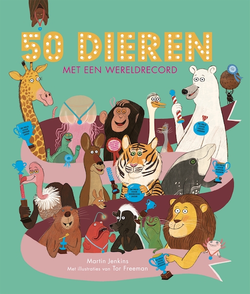 50 dieren met een wereldrecord - Martin Jenkins (ISBN 9789059562912)