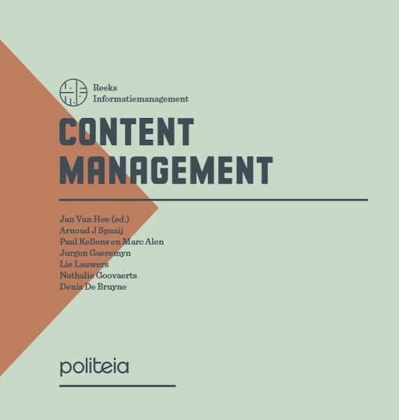 Content management - Jan Van Hee (ISBN 9782509028662)