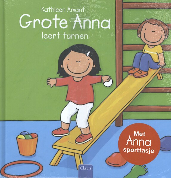 Grote Anna leert turnen. Boek met sporttasje - Kathleen Amant (ISBN 9789044833881)